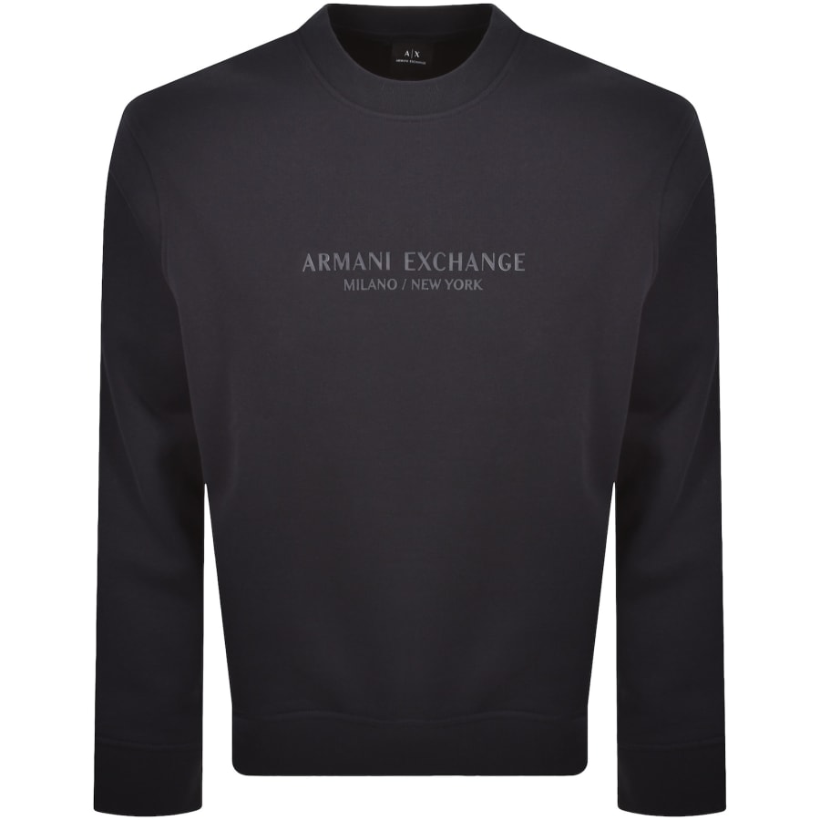 Armani Exchange Logo Sweatshirt Navy | Mainline Menswear us